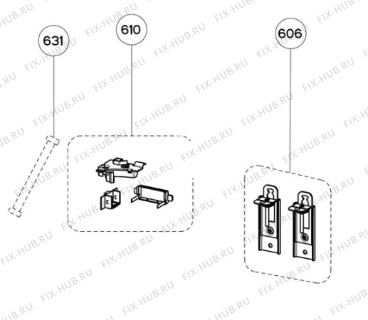 Взрыв-схема вытяжки Aeg X79264MV10 - Схема узла Accessories