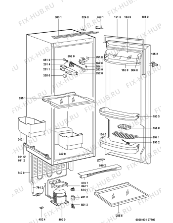 Схема №1 ARG 972/1/R с изображением Микрокомпрессор для холодильной камеры Whirlpool 481236038733