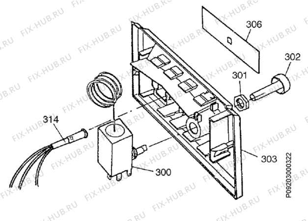 Взрыв-схема холодильника Electrolux EC3209N - Схема узла Electrical equipment 268