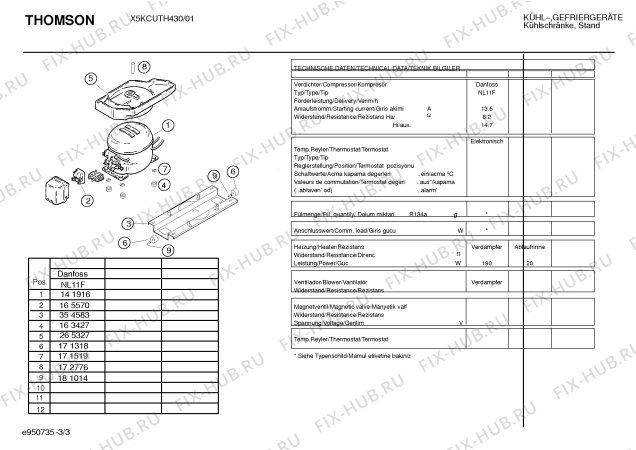 Схема №1 X5KCUTH430 с изображением Ручка управления духовкой для холодильника Bosch 00171637