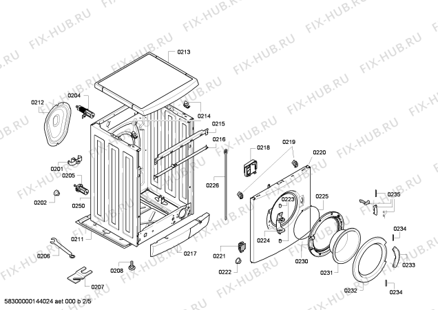 Схема №1 WM14E443BY E 14.44 VarioPefrect с изображением Вкладыш в панель для стиралки Siemens 00648972