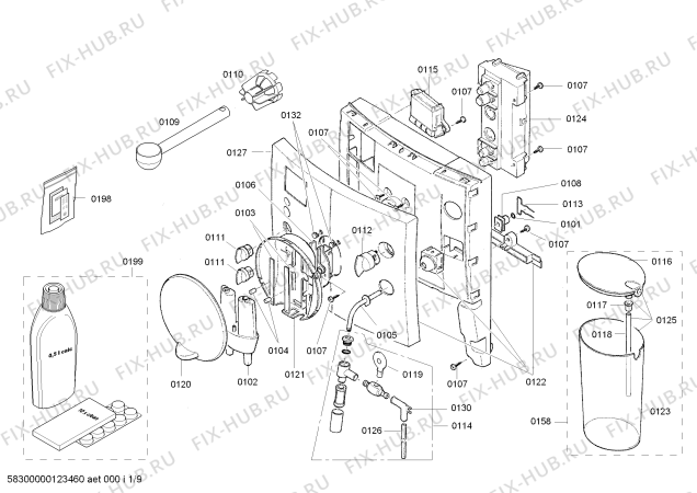 Схема №4 TK68001CH Surpresso S60 с изображением Тепловой предохранитель для электрокофемашины Bosch 00610644