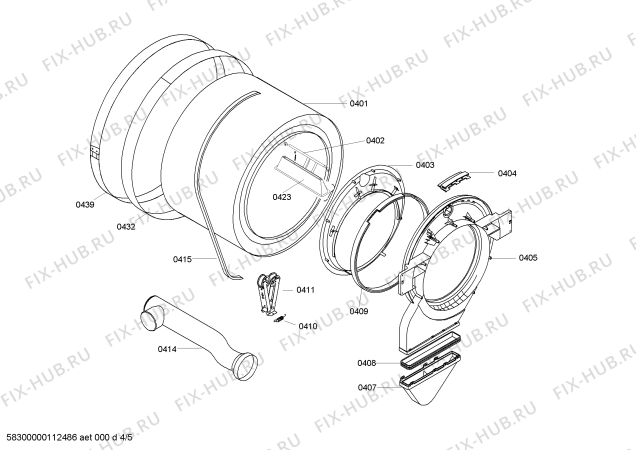Схема №1 WTA4400, WTA4400 с изображением Инструкция по эксплуатации для электросушки Bosch 00694915