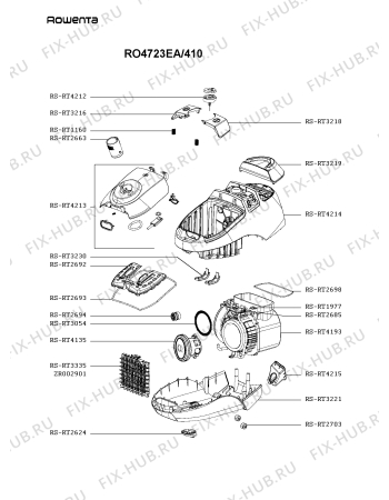 Схема №1 RO582211/410 с изображением Фильтр для мини-пылесоса Rowenta RS-RT3335