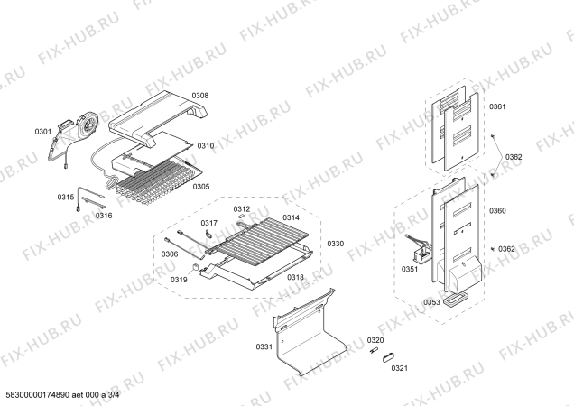 Схема №2 KG36NXI30 с изображением Крышка кнопки для холодильника Siemens 00628168