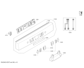 Схема №1 SMS43M12EU с изображением Передняя панель для посудомоечной машины Bosch 00668693