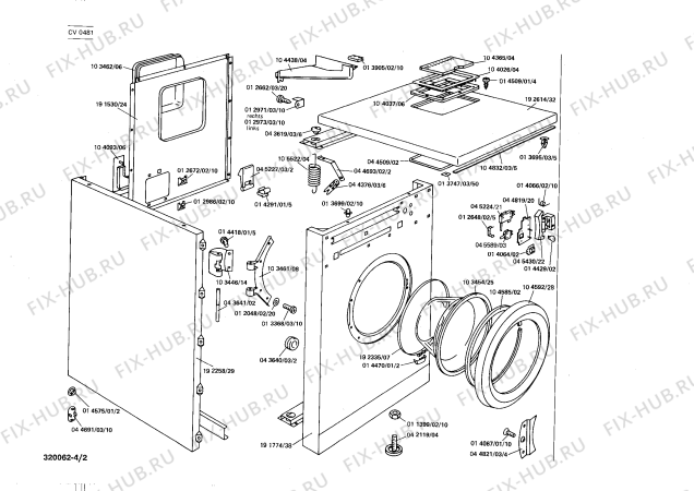 Схема №3 CV0580 CV 0580 с изображением Пленочная индикация для стиральной машины Bosch 00044393