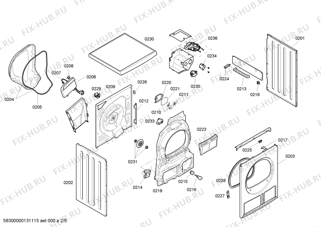 Схема №1 WTE86300US с изображением Мотор для сушильной машины Bosch 00144468