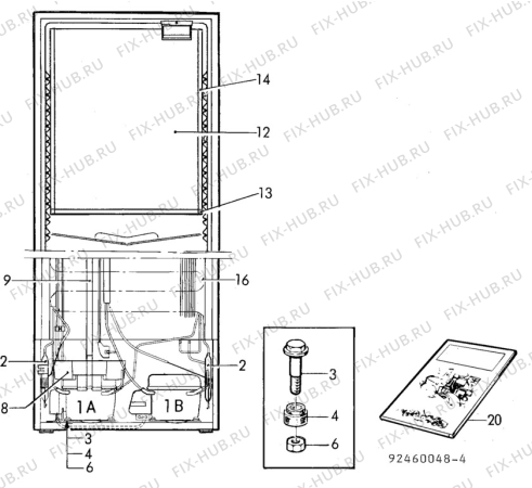 Взрыв-схема холодильника Electrolux TR1218S - Схема узла C10 Cold, users manual