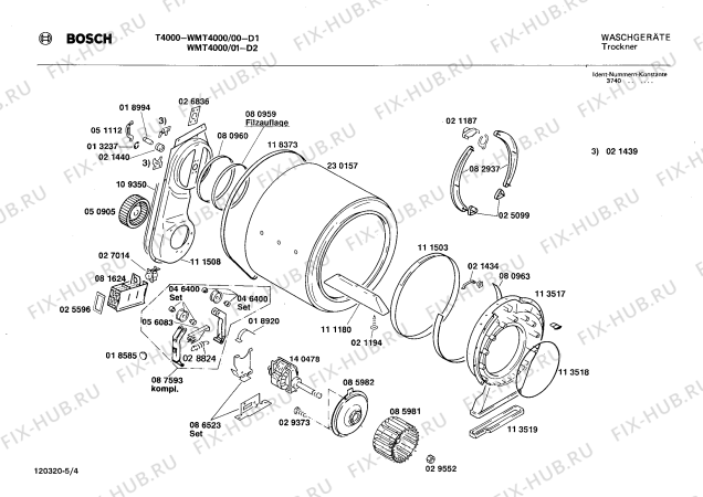 Схема №3 0728144130 T4000 с изображением Ручка для сушилки Bosch 00086071