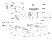 Схема №4 GSX 4966/1 G с изображением Микропереключатель для электропосудомоечной машины Whirlpool 481245372471