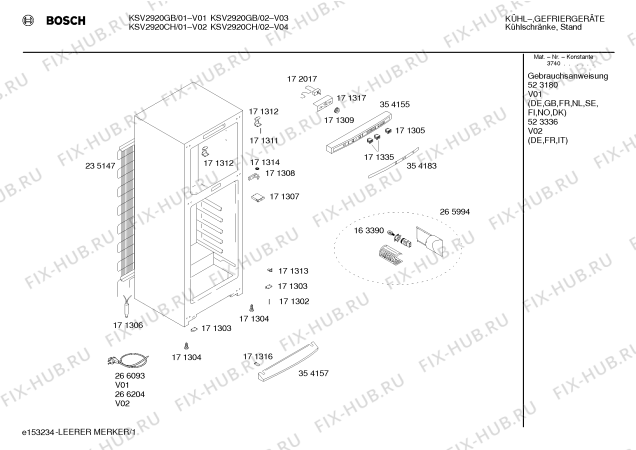 Схема №2 KSV2905IE с изображением Дверь для холодильной камеры Bosch 00235190