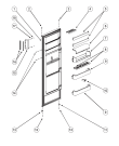 Схема №1 SD167 (F050041) с изображением Декоративная панель для холодильной камеры Indesit C00256941