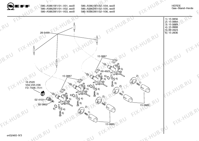 Схема №3 A5862W1 586 с изображением Панель для электропечи Bosch 00286472