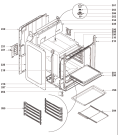 Схема №1 CI9640PS EU   -Cooker (900000236, 8X3168) с изображением Фиксатор для духового шкафа Gorenje 274451