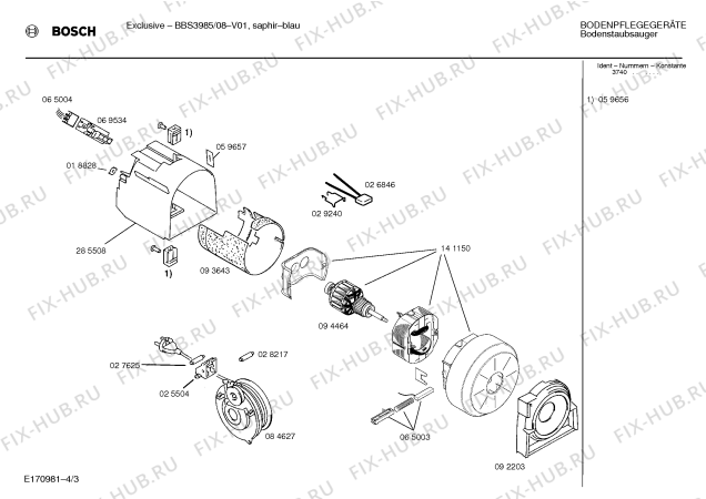 Схема №2 BBS3985 EXCLUSIV с изображением Панель для мини-пылесоса Bosch 00096397
