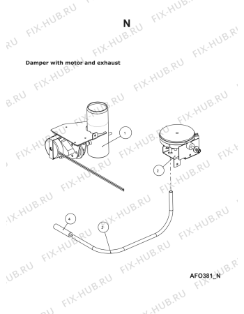 Схема №10 AFO 381 с изображением Всякое для составляющей Whirlpool 482000022163