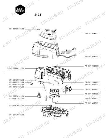 Схема №1 2131 с изображением Крышечка для утюга (парогенератора) Seb FS-3072032131