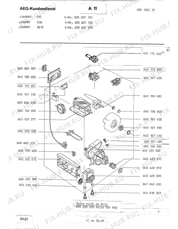 Взрыв-схема стиральной машины Aeg LAV9015 - Схема узла Section4