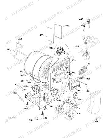 Схема №1 IDVL75BRKUK (F086083) с изображением Заслонка для стиральной машины Indesit C00375729
