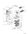 Схема №2 WBM 650/WH с изображением Рукоятка для холодильника Whirlpool 480132101041