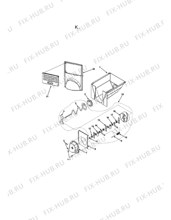 Схема №6 AC2225GEKB с изображением Винт (болт) для холодильника Whirlpool 482000020092