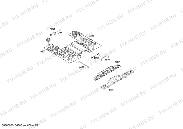 Взрыв-схема плиты (духовки) Siemens EH645TE11E SE.4I.60.BAS.X.X.Bas - Схема узла 02