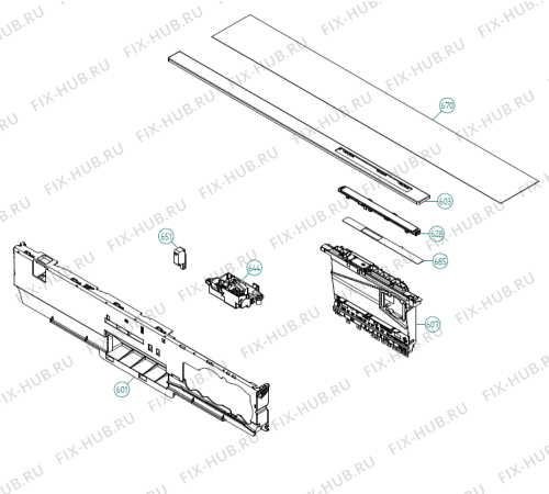 Взрыв-схема посудомоечной машины Asko D5554 SOF EU   -Stainless (200021, DW90.2) - Схема узла 06