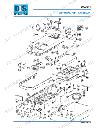 Схема №2 STIRELLA 504 PROFESSIONAL с изображением Термостат для электроутюга DELONGHI SC6404410