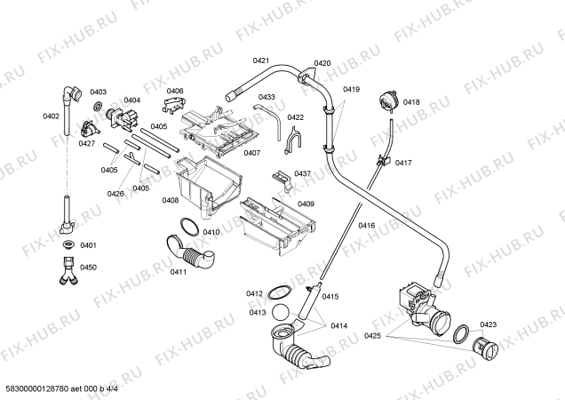 Схема №2 3TI60080A с изображением Кабель для стиралки Bosch 00612230