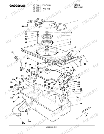 Схема №1 VG330211CH с изображением Комплект форсунок для плиты (духовки) Bosch 00162878