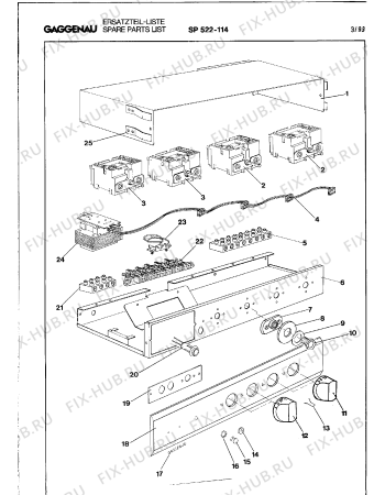 Схема №2 SP522114 с изображением Энергорегулятор для плиты (духовки) Bosch 00156885