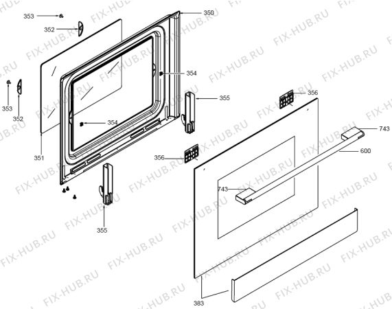 Схема №3 KBOG1200AX (300604, GAS) с изображением Кнопка (ручка регулировки) для плиты (духовки) Gorenje 306850