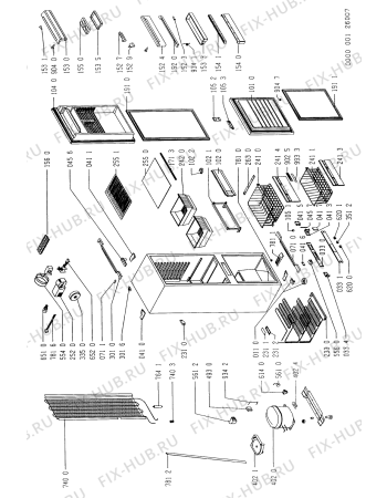 Схема №1 ARF712/G/LH ARF 712/G/WP с изображением Элемент корпуса для холодильной камеры Whirlpool 481940118271