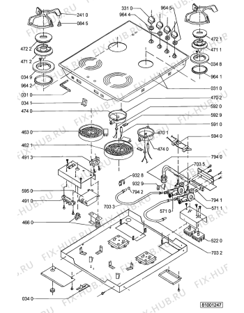 Схема №1 AKM 122/NB с изображением Затычка для электропечи Whirlpool 481931039784