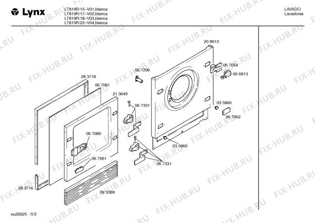 Схема №2 LT818R с изображением Ручка выбора программ для стиральной машины Bosch 00151222