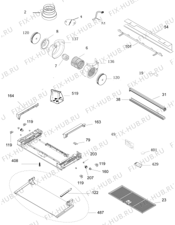 Схема №1 X89264MP1 с изображением Указатель для вентиляции Aeg 4055335600