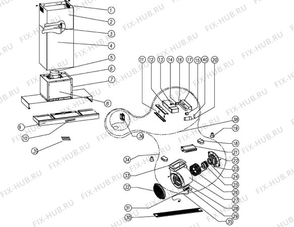 Схема №1 MOBILA90SS с изображением Моторчик для вентиляции DELONGHI DAU1570108