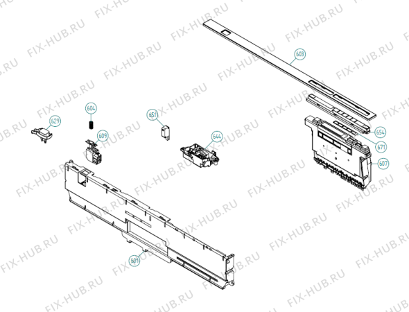 Взрыв-схема посудомоечной машины Atag VW6055ST XL NL   -VW6055STUU-A01 (341710, DW70.3) - Схема узла 12