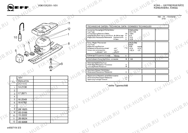 Взрыв-схема холодильника Neff K9615X2 KG425SC - Схема узла 03