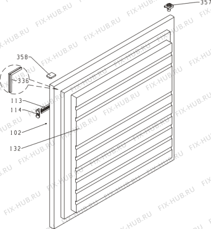 Схема №1 AFB632/A+ (338211, ZOI0726) с изображением Дверь для холодильной камеры Gorenje 613981