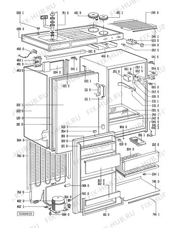 Схема №1 CMK 100 R с изображением Всякое для мини-кухни Whirlpool 481925928241