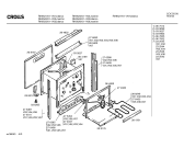Схема №1 RH9526 с изображением Передняя часть корпуса для плиты (духовки) Bosch 00284492