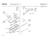 Схема №1 VS51105 SUPER511 ELECTRONIC с изображением Нижняя часть корпуса для пылесоса Siemens 00119034