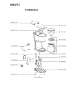 Схема №1 KT600E50/AJ с изображением Микромодуль для кофеварки (кофемашины) Krups SS-200594