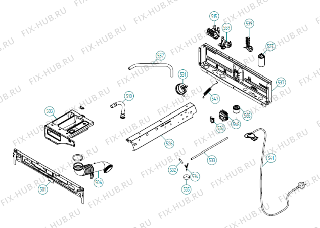 Схема №1 FFT2160S SE   -Grey (900003467, WM60.C) с изображением Декоративная панель для стиралки Gorenje 192534