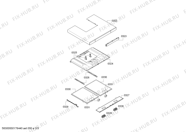 Взрыв-схема вытяжки Bosch DWB067J50 Bosch - Схема узла 03