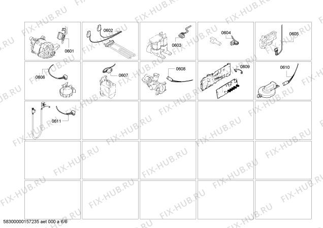 Взрыв-схема стиральной машины Bosch WAE28196 Maxx 6 VarioPerfect - Схема узла 06