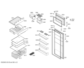 Схема №1 KDN40X70NE с изображением Дверь морозильной камеры для холодильника Bosch 00479463