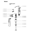 Схема №1 HB200F30/3P0 с изображением Часть корпуса для электроблендера Tefal FS-9100012819